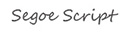 Segoe Script